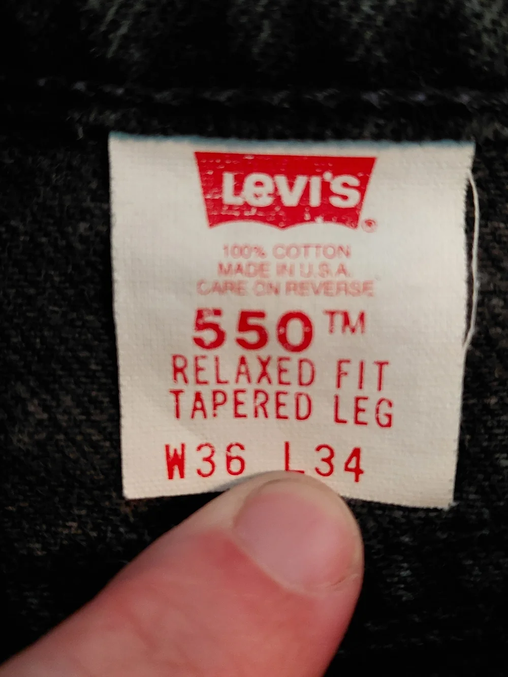 Levi's Men's Relaxed Fit Black Denim Jeans #2394